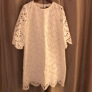 NWT Ann Taylor white eyelet dress - 12